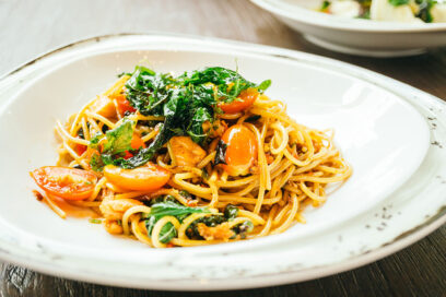 Spicy Salmon Spaghetti
